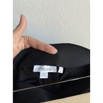 Chico's Women Black Ponte Knit Slim Leg Ankle Pull On Pant Button Detail Size 14 Photo 5