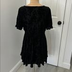 Disturbia Lilias Devore Velour Mesh Tiered Mini Dress Black Size 12 Photo 3