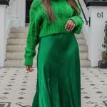 ZARA Blogger’s Fav| NWT Satin Effect Midi Skirt Photo 12