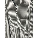 Terra & Sky Terra Sky Womens 0X Striped V Neck Short Sleeve Button Front Tunic Top Photo 2