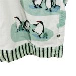 Munki Munki White Penguin Love Flannel Pajama Set Large Photo 9
