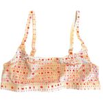 SKIMS  Fits Everybody Scoop Pink Fair Isle Bralette NWOT Size XS Photo 1