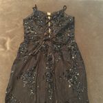 Women’s Black MermaidFit Sequins Party Prom Formal Dress LaceUp Back Size 4 Photo 12