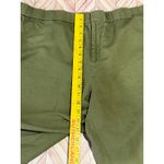 Liz Claiborne  Women Olive Green Linen Cotton Blend Cropped Wide Leg Pants 2X Photo 5