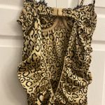 For Love & Lemons WOMENS Small Cheetah Mini Slip Dress Siren Lace Cocktail Photo 5