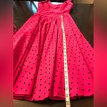 NWT Vixen by Micheline Pitt Hot Pink Polka Dot Maneater Swing Dress Sz M Size M Photo 7