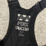 Victoria's Secret PINK  Bra Ultimate Racerback Cut Out Logo Black S Photo 2