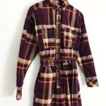 Urban Outfitters  Adam Plaid Jumpsuit in Burgundy | Size S Photo 4