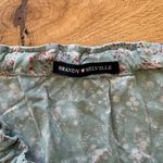 Brandy Melville  - Ties Waist Tiered Floral Mini Skirt in Green Photo 1