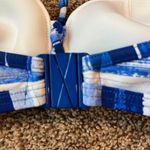 Freya Vibrant Blue and White Bali Bay Triangle Bikini Top Size undefined Photo 6