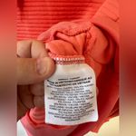 Nike  Hoodie Women’s Pink Coral Striped Pullover Sweatshirt Ribbed Dri Fit Size S Photo 9