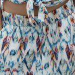 ZARA  | IKAT Colorful Metallic Gold Details Abstract Print Pants Size M Photo 2