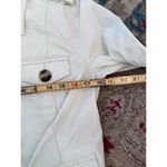 CAbi  #5659 Women's White Kenya Safari Utility Military Jacket Size Medium Photo 3