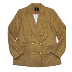 J.Crew NWT Double-breasted Blazer in Gold Herringbone English Wool Jacket 8 Photo 1