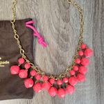 Kate Spade  New York Gold Tone Faceted Salmon Resin Dangles Necklace Photo 14