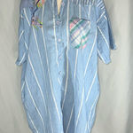 Vintage Patchwork Dress Made In Pakistan Chandni Cotton, One Size Fits All Blue Photo 0