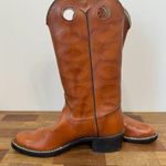 Bronco Womens Western Boots 8.5 Leather Made‎ in USA Mid Calf Cowboy Brown Photo 1