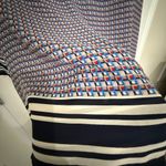 Violet+Claire Purple Gray Pattern Boxy Blouse 3/4 Sleeve Photo 6