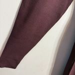 Ganni Rib Knit Asymmetrical Mini Dress Women's XL Burgundy Ruched Designer NWOT Photo 11
