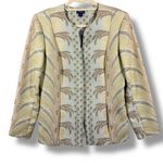 J. McLaughlin Floral Jacquard Brocade Blazer Jacket Photo 0
