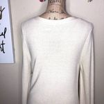 Free People V Neckline Cream Sweater Dress with Bell Sleeves Size Large Photo 6