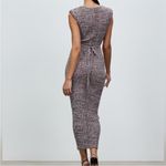 Self-portrait Pinot Space Dye Sleeveless Ribbed Cutout Midi Dress size Large Photo 2