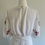 ASOS Design White Floral Embroidered Belted Mini Dress Photo 11