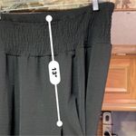 None Black Wide Leg Smocked Waist Pants 2XL Photo 5