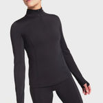 Calia by Carrie Calia Women's Cold Dash 1/4 Zip in Pure Black size L NWT Photo 0