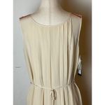 Max Mara Falesia Cream And Red Trim Silk Pleated Hi Lo Hem Tunic Blouse Size 6 Photo 7