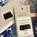 NWT! Boden Nordstrom Blue Wave Oriental Bird fixed wrap dress. Size 6 Photo 1