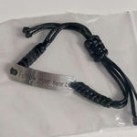 Follow your heart silver tone braided inspirational adjustable bracelet Photo 0