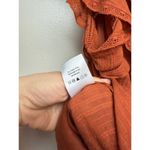 Veronica Beard Aira Ruffle Top in Rust Sz. 12 Photo 6