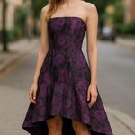 Aidan Mattox NWT Strapless Jacquard Midi Dress Photo 0