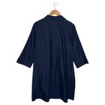 COS  Dress Womens 8 Shirt Dress Henley Button Pockets Dark Wash Denim Blue Photo 1