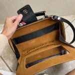 Patricia Nash Crossbody Bag Leather Satchel Top Handle Handbag Black trace EUC Photo 10