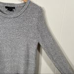 Calvin Klein Jeans Gray Marl Knit Ribbed Sweater Long Sleeves Size Medium Photo 2