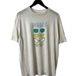 Shades of Summer T Shirt Vintage 70s 80s Extra Large XL White Graphic Tee Photo 1