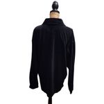 Guess  Classics Black Velvet Button Down Shirt Long‎ Sleeve Casual Top XL Photo 1