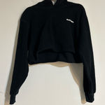 Madhappy  Original Cropped Universal Logo Hoodie in Black Size Medium Photo 0