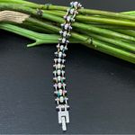 Rainbow Stainless Steel Bling Mini Motorcycle Bike Chain Bracelet 28.7g Photo 4