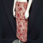 Rue 21  Red & Cream Patterned Wrap Maxi Skirt (M) Photo 1