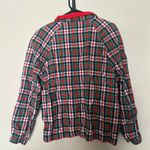 American Vintage vintage 90s 1990s 80s 1980s retro aesthetic  Russ red green navy blue plaid zip Photo 4