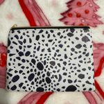 Dalmatian Print Cosmetic Bag Pouch Zippered Makeup Organizer Travel White Photo 1