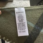 Burberry NEW Green Giant Check Fringed Wool Cape Photo 9