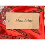 NWT Mandalay Kapok Red Beaded Feather Fringe Maxi Long Evening Gown Dress Size 4 Photo 11