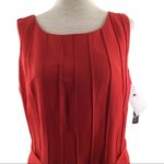 New Direction Dress Linen Blend Pleated Pintuck Tie Waist Dress Size 10 Photo 12