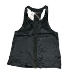 Rag and Bone  Silk Racerback Leather Sequins Tank Top in Black, Size 2, NWT Photo 2
