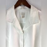 Chico's 3 XL Elegant Cotton White Button-Down Shirt Photo 1