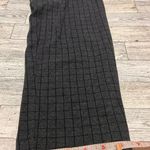 J.Jill  Ponte Slim Leg Pants Womens M Pull On Charcoal Gray Tapered Windowpane Photo 4